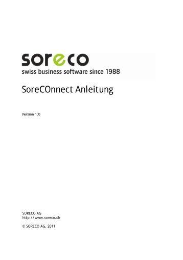 Soreconnect Anleitung