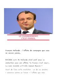 François Hollande : L'affiche de campagne que vous ne verrez jamais