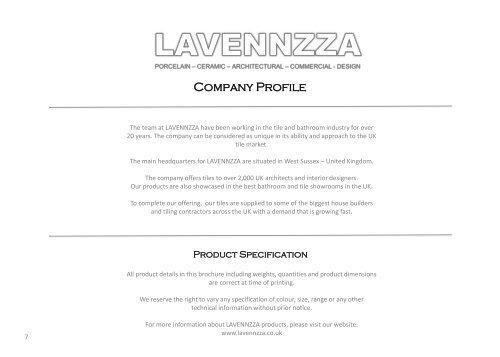 Lavennzza Polished Porcelain Collection 2017