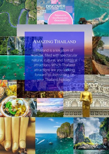 Amazing Thailand (Bangkok, Pattaya, Krabi, Phuket, Koh-Samui, Chiang Mai) Apr-Sep 2017