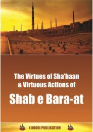 The Virtues of Sha’baan & Virtuous Actions of Shab e Bara-at