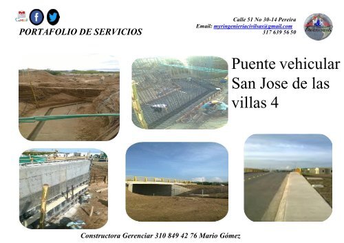 PORTAFOLIO DE SERVICIOS M&R INGENIERIA