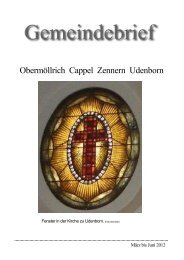 Obermöllrich Cappel Zennern Udenborn - Kirchenkreis Fritzlar