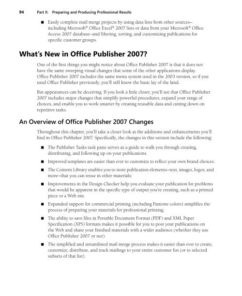 Microsoft Press First Look 2007 Microsoft Office System