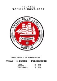 h-boote · folkeboote - Segel-Club »Ahoi