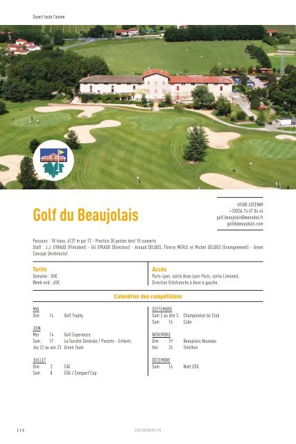 Golfs des Alpes 2017