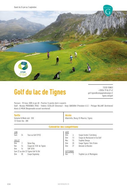 Golfs des Alpes 2017