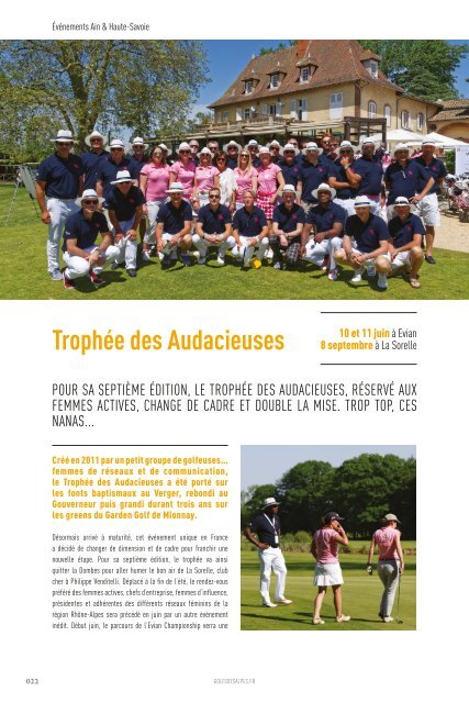 Golfs des Alpes 2017