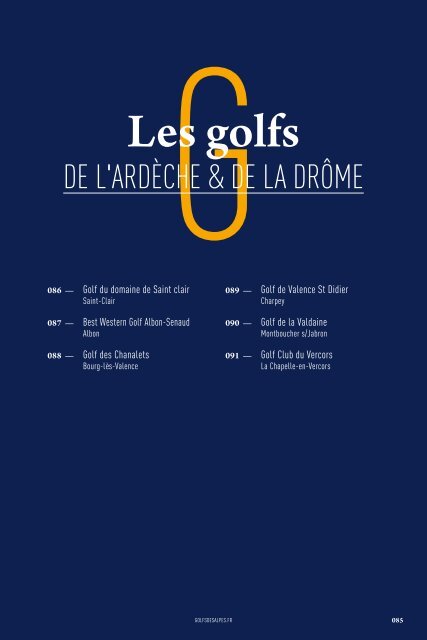 Golfs des Alpes 2017