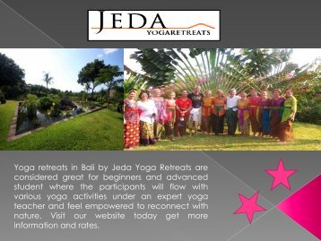 Find Yoga villas in Bali by Jeda Yoga Retreats