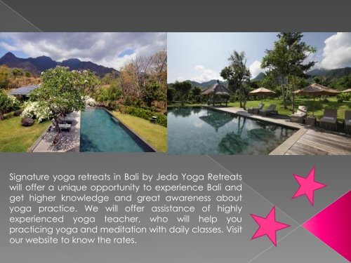 Find Yoga villas in Bali by Jeda Yoga Retreats