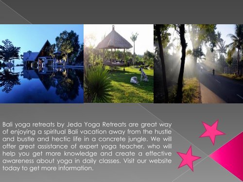 Find Yoga villas in Bali by Jeda Yoga Retreats