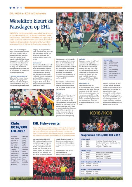 Hockeykrant Kennemerland voorjaar 2017