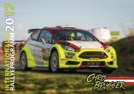 Chris Brugger Internationales Rallyeprogramm 2017
