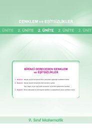 denklem ve eşitsizlikler