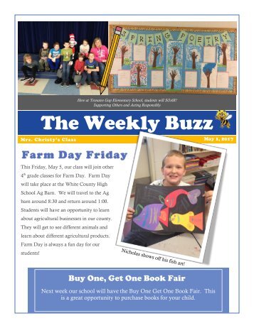 Class Newsletter May 1 2017