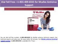 Dial Toll Free: +1-855-409-6555 for Mcafee Antivirus Support