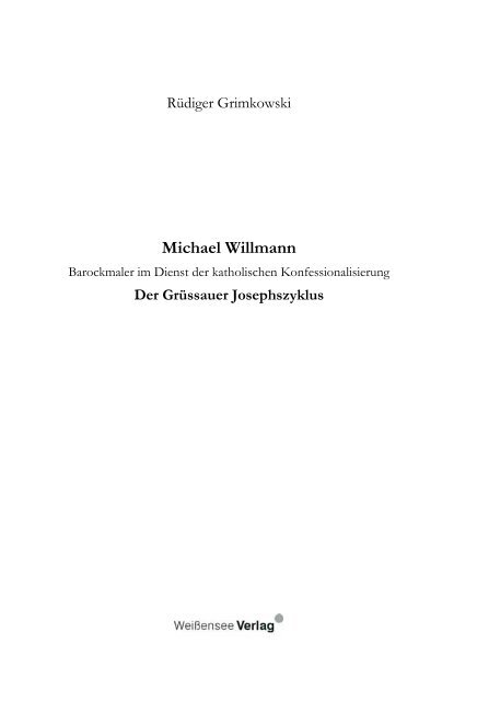 Rüdiger Grimkowski Michael Willmann Barockmaler im Dienst der ...
