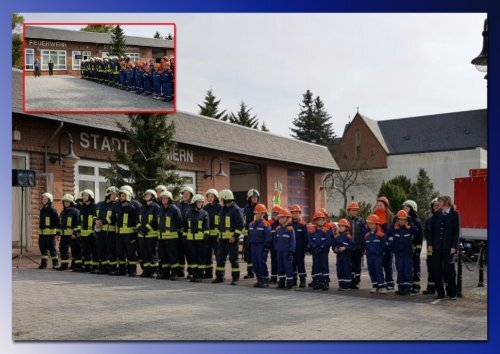 Impressionen vom -Maibaumaufstellen- der Freiwilligen Feuerwehr in Gommern 