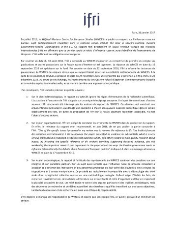 ifri - Right of reply - fr