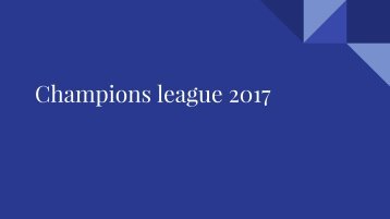 -Champions league 2017