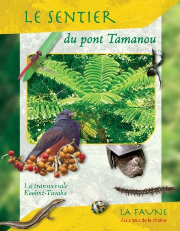 Le sentier du pont tamanou, livret faune