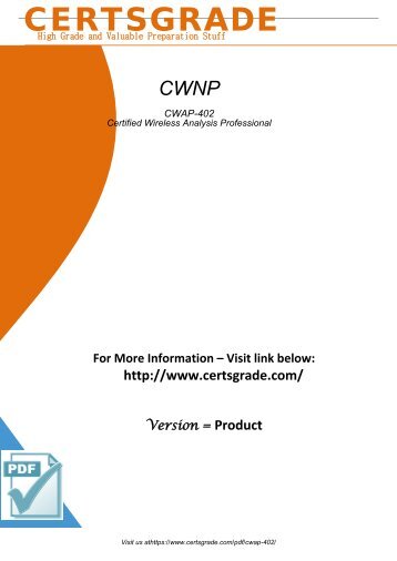 CWAP-402 Study Material 