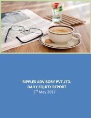 Daily Equity Report 2nd May 2017 by Ripples Advisory