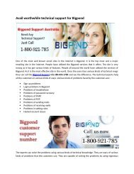 Bigpond Customer Helpline @@@ +61-180-092-1785 