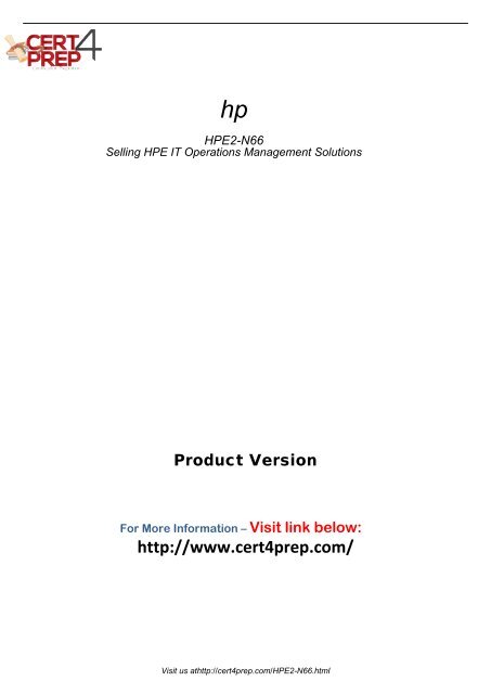 HPE2-N66 Practice Software