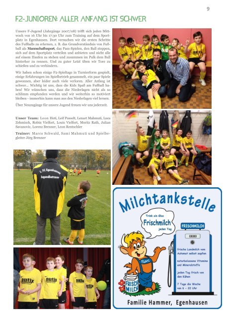 YELLOW | Vereinszeitung 1. FC Egenhausen Juni 2016