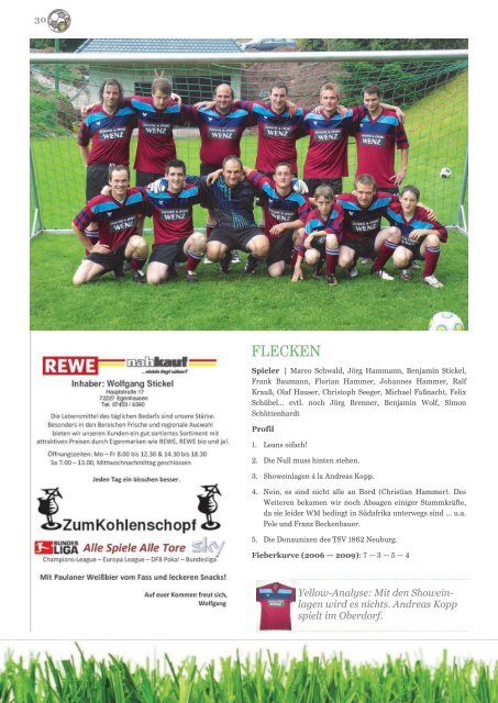 YELLOW | Vereinszeitung 1. FC Egenhausen Juni 2010