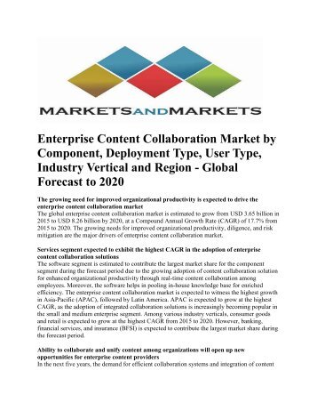 Enterprise Content Collaboration Market by Component