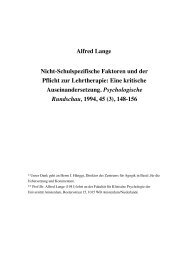 Alfred Lange Nicht-Schulspezifische Faktoren und ... - of Alfred Lange