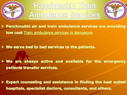 Need low Train Ambulance Services in Delhi Bangalore 