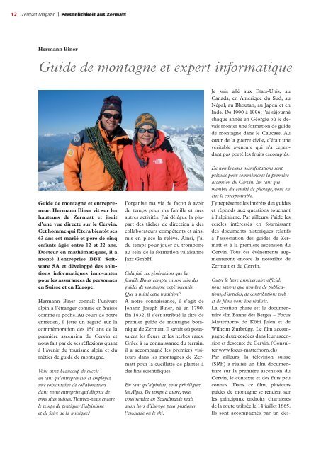 Zermatt Magazin 2015