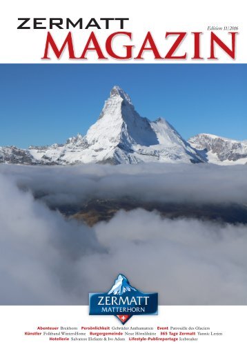 Zermatt Magazin 2016