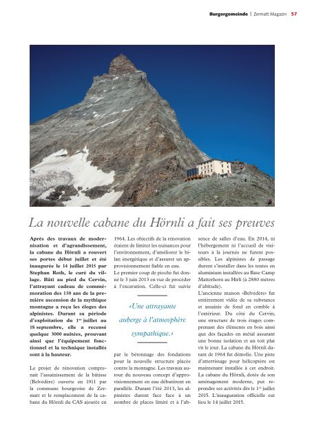 Zermatt Magazin 2016