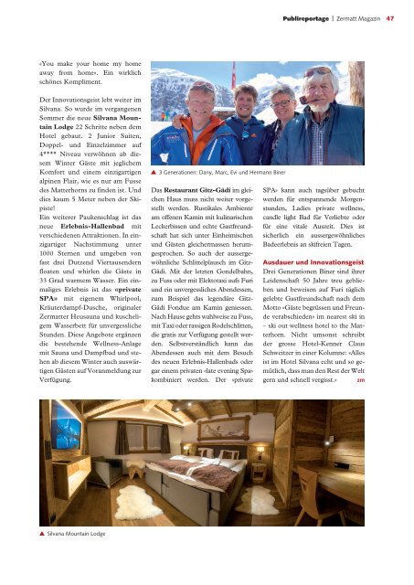 Zermatt Magazin 2017