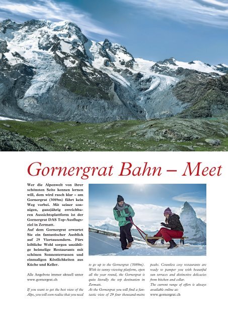 Zermatt Magazin 2017