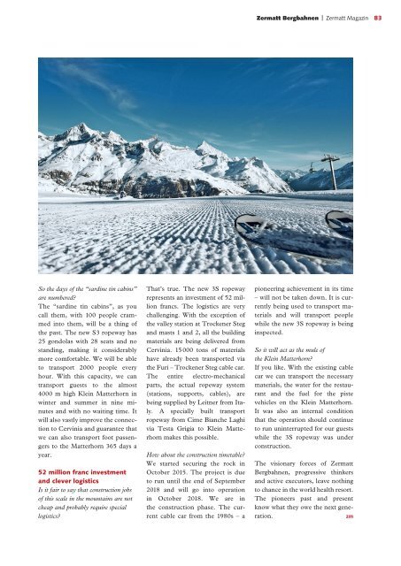 Zermatt Magazin 2017