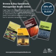 Browse & Buy Operations Management Books Online