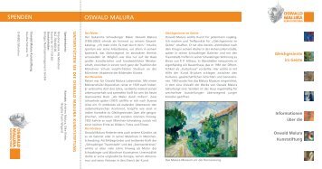 Spenden-Info zum Download - Oswald Malura Stiftung