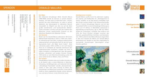 Spenden-Info zum Download - Oswald Malura Stiftung