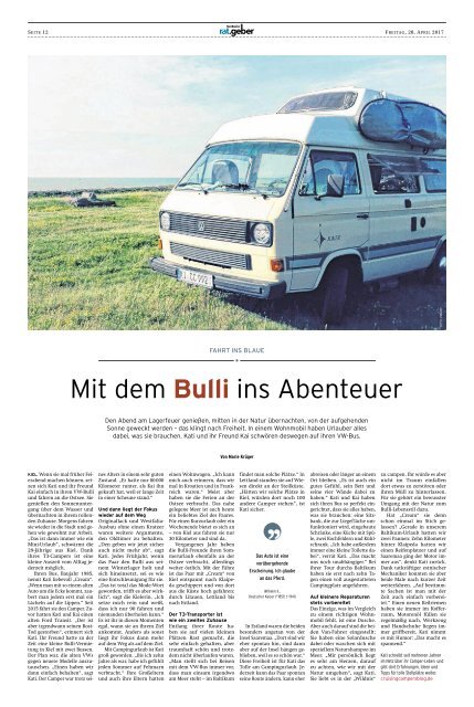 Nordkurier Ratgeber "Fahrt ins Blaue" 