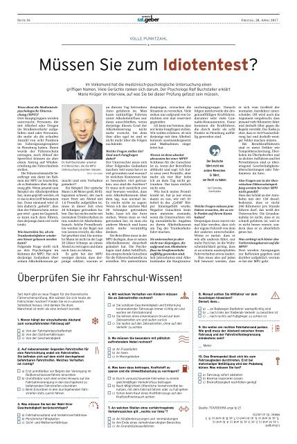 Nordkurier Ratgeber "Fahrt ins Blaue" 