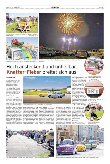 Nordkurier Ratgeber "Fahrt ins Blaue" 