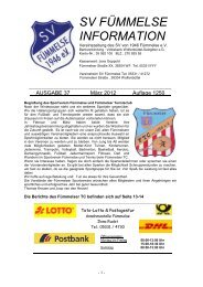 SVF INFO Ausgabe 37 März 2012 V2 - SV Fümmelse - T-Online