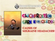 Chiropractic Care Escondido - Causes of Migraine Headaches