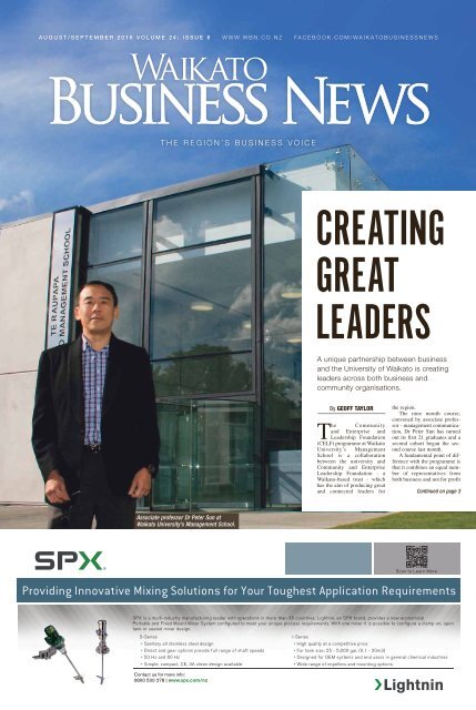 Waikato Business News August/September 2016